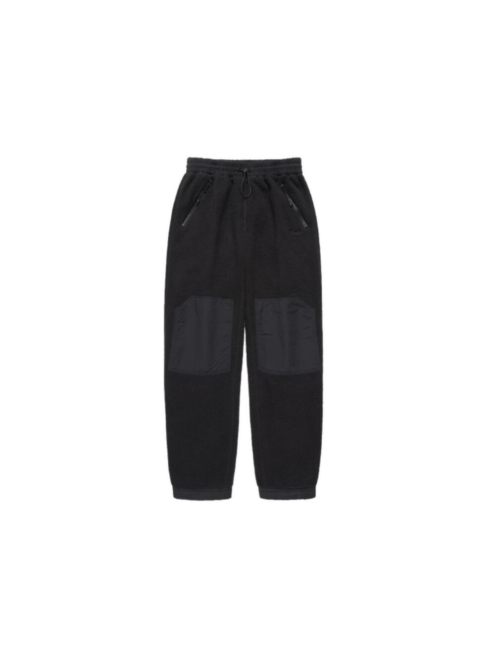 JJJJound City Camper Fleece Bottom Black • XL